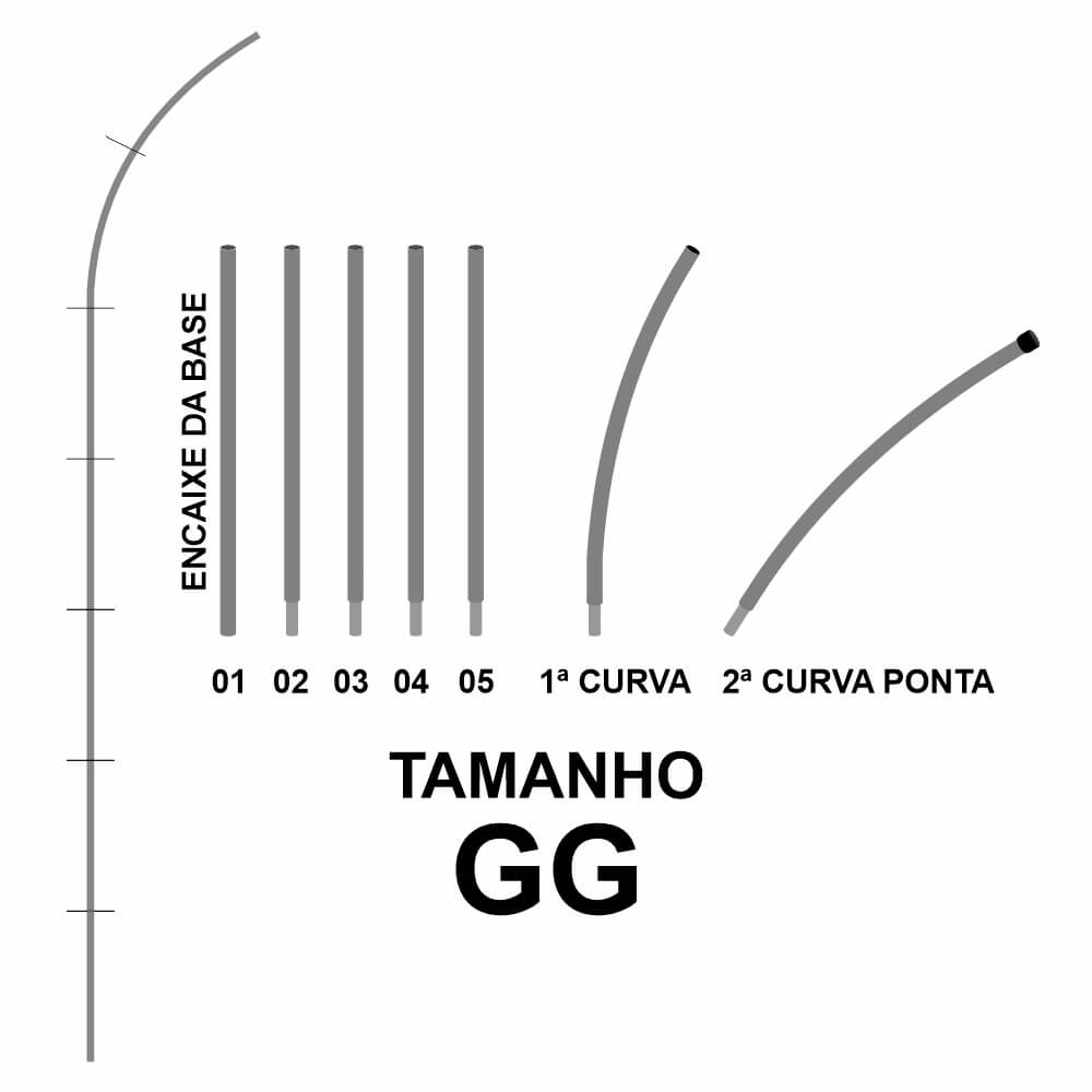 Linha De Atacado Wind Banner Peças Hastes Faca, Pena E Vela Tamanho GG