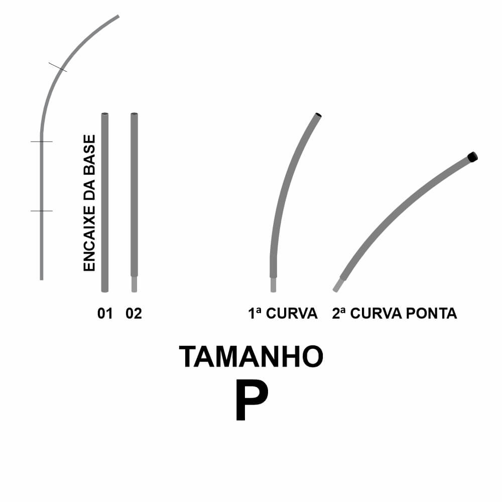 Linha De Atacado Wind Banner Peças Hastes Faca, Pena E Vela Tamanho P