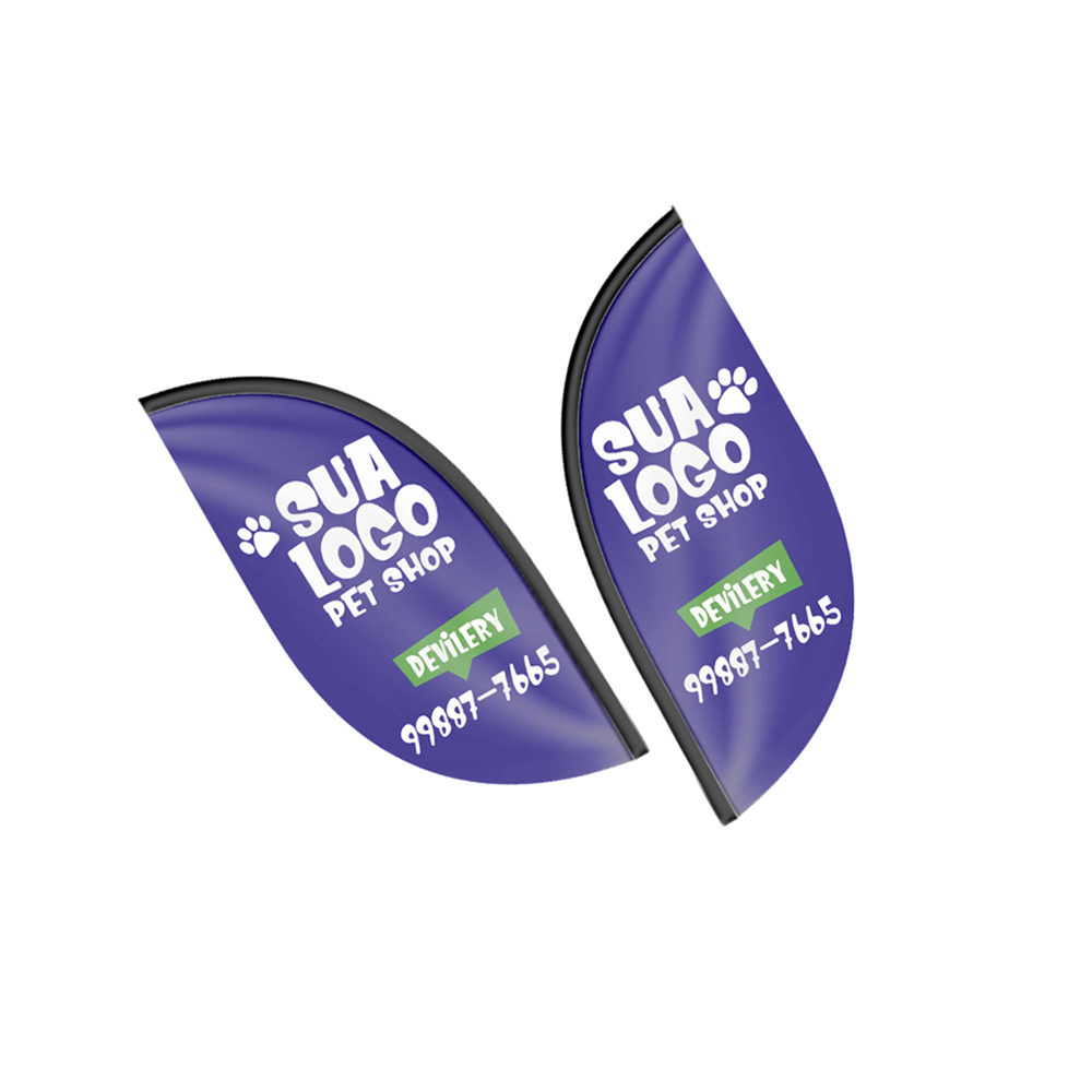 Wind Banner Bandeira Avulsa Tecido Oxford Tamanho P (Modelo Pena)