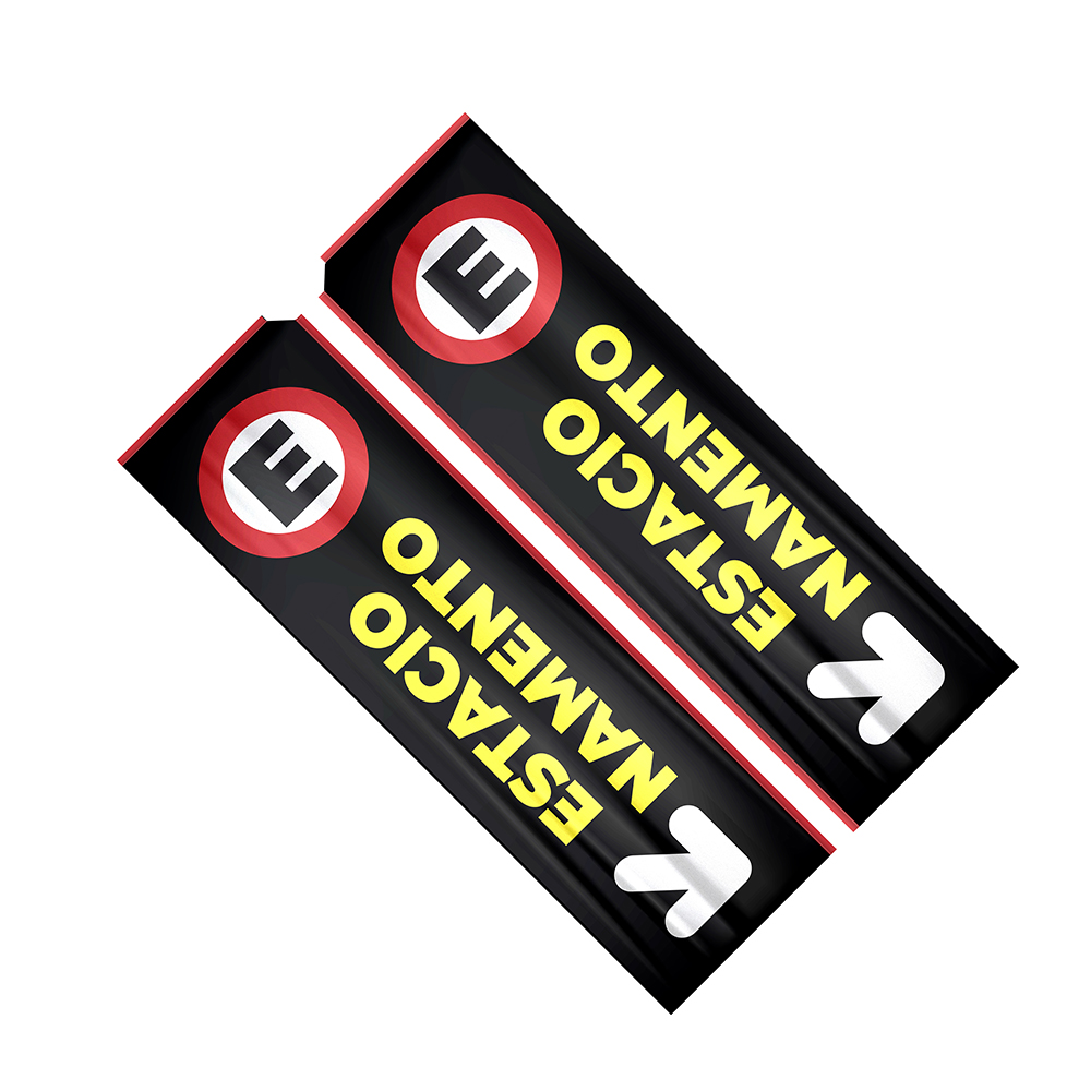 Wind Banner Bandeira Avulsa Tecido Oxford Tamanho G (Modelo Retangular)