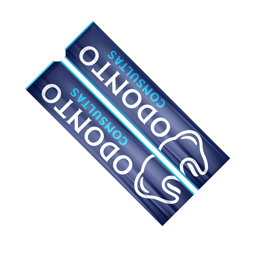 Wind Banner Bandeira Avulsa Tecido Oxford Tamanho GG (Modelo Retangular)