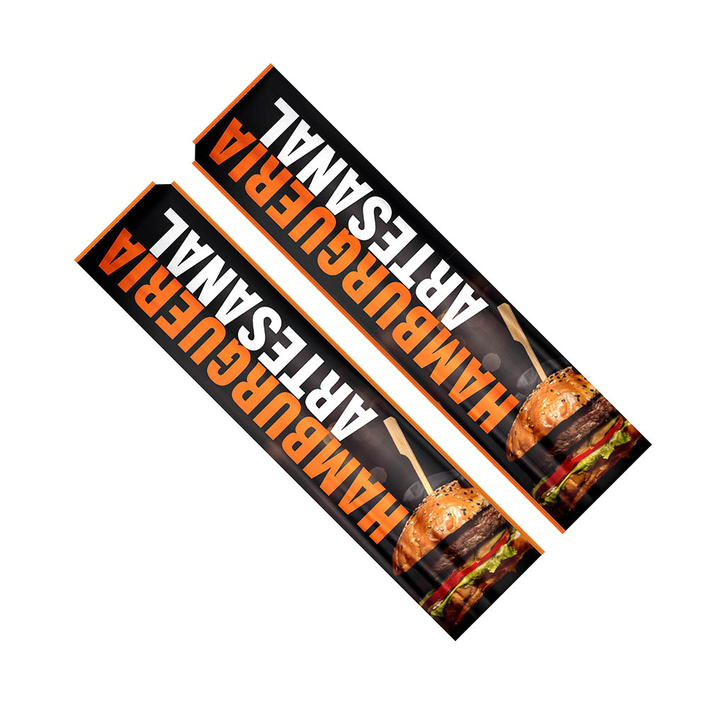 Wind Banner Bandeira Avulsa Tecido Oxford Tamanho GG (Modelo Retangular)