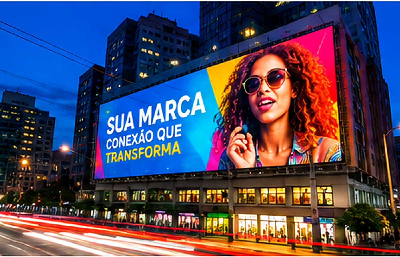 Apresentação de campanha institucional em ambiente corporativo